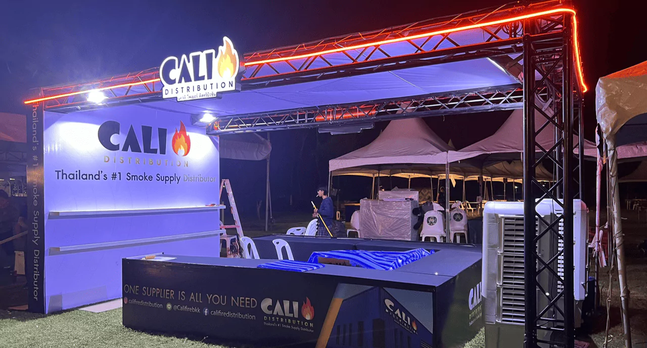 บูธสำหรับขายสินค้าตอนกลางคืน