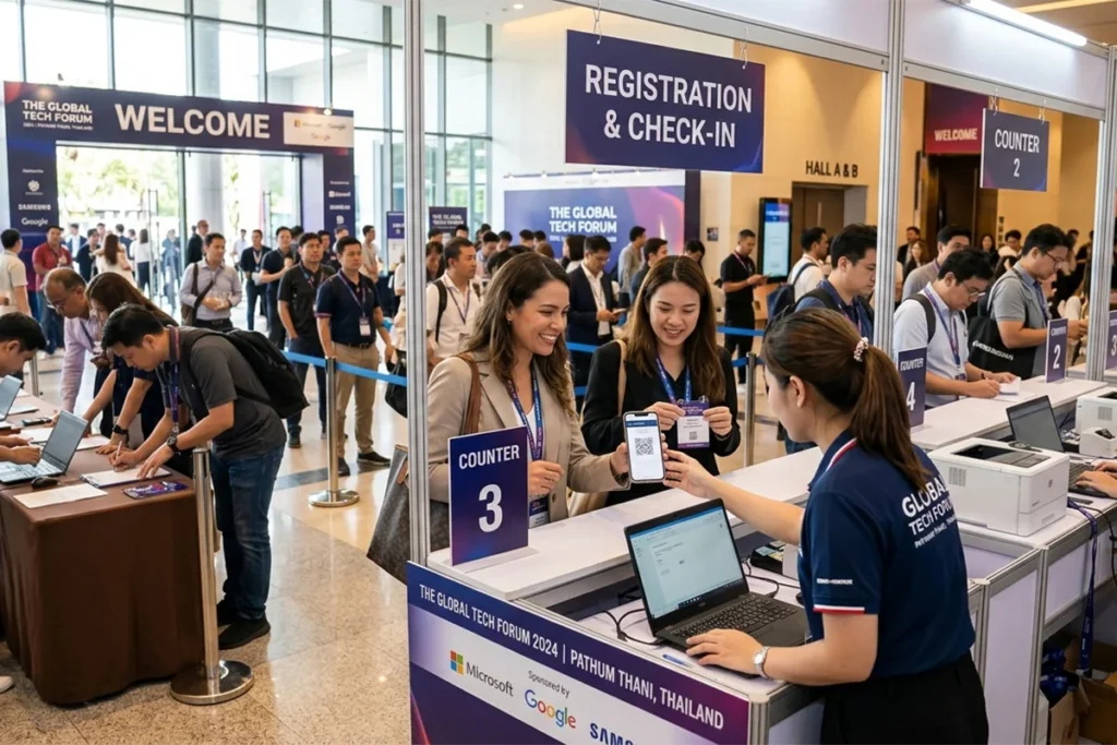 การจัดการลงทะเบียนหน้างาน (Event Registration) ให้รวดเร็วและเป็นระบบ