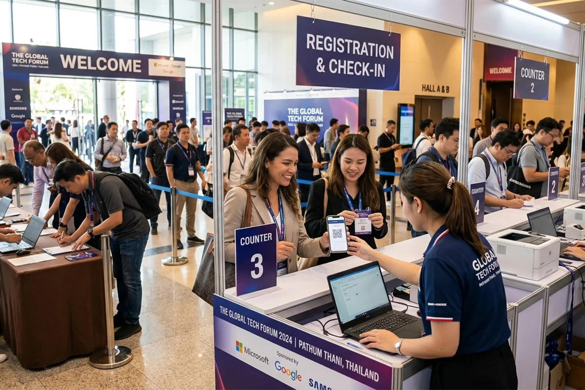 การจัดการลงทะเบียนหน้างาน (Event Registration) ให้รวดเร็วและเป็นระบบ