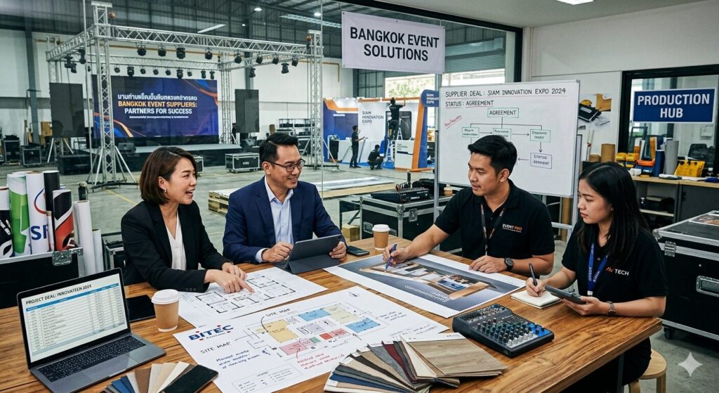 การบริหารซัพพลายเออร์ในงาน Event ให้ได้คุณภาพและตรงเวลา