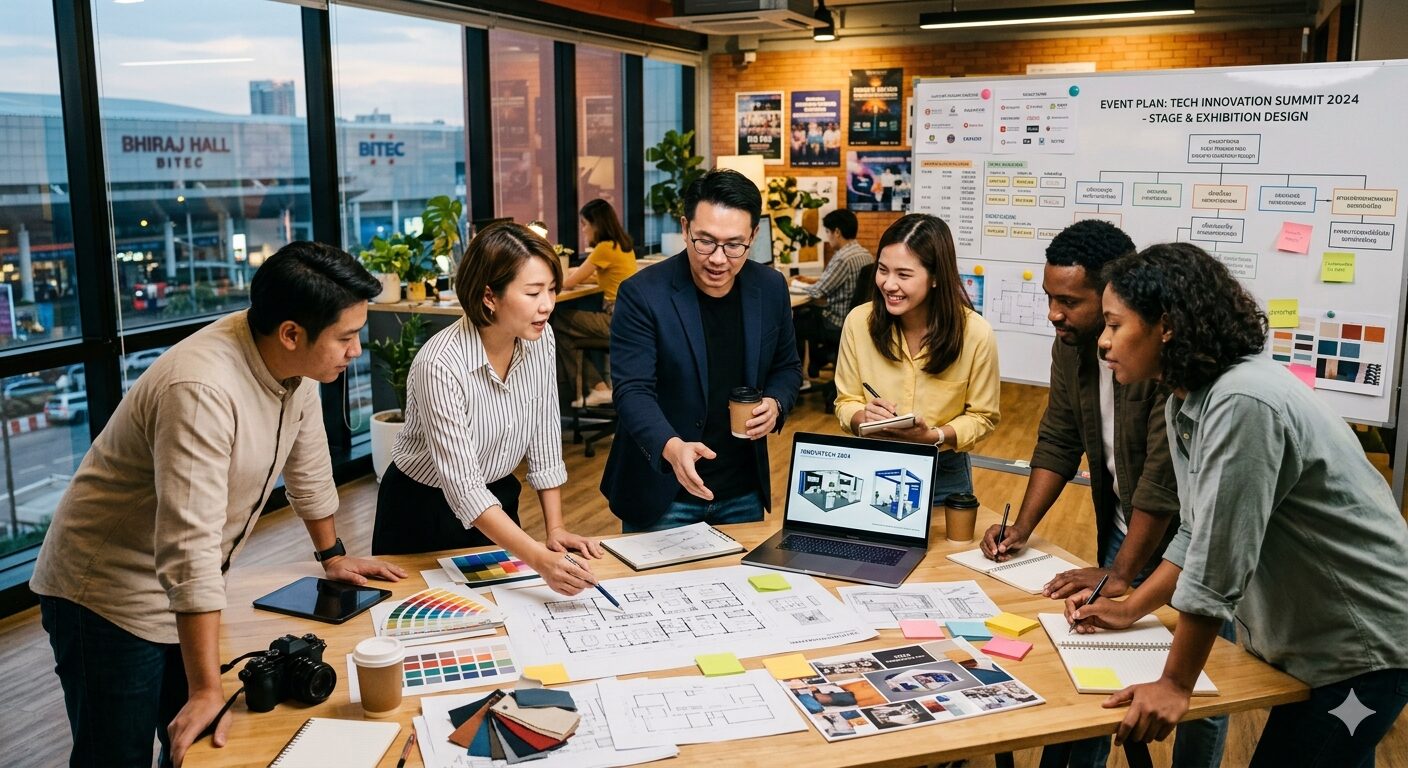 การออกแบบสื่อภายในงาน (Event Branding) ให้สื่อสารแบรนด์ชัดเจน